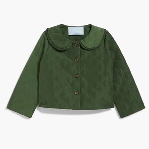 Green Quilted Kids Jacket